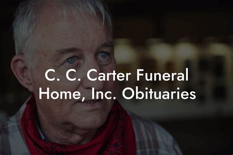 c c carter funeral home